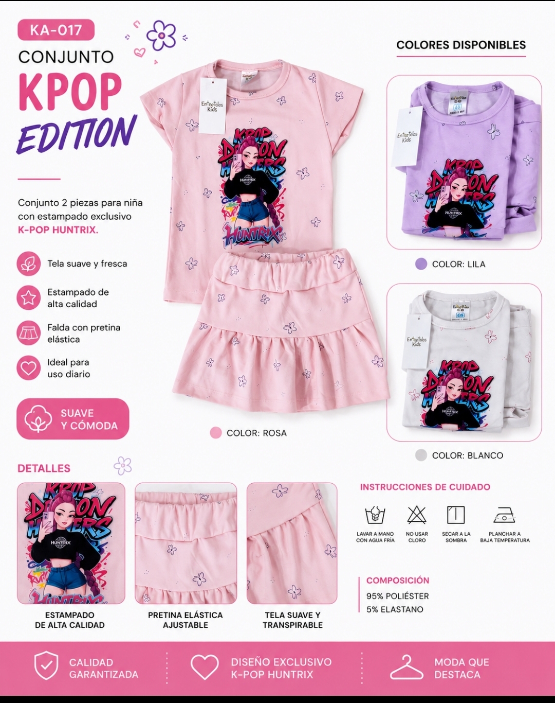 Conjunto Falda short kpop