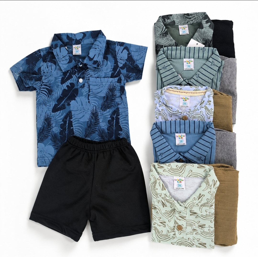 Conjunto Cuello estampado tek