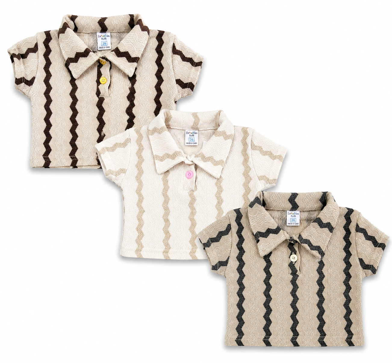 Blusa tejida botón polo