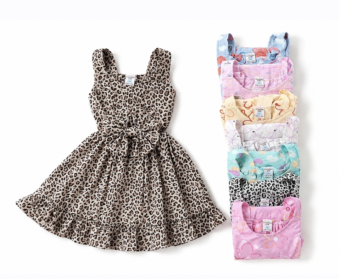 Vestido flor lazo